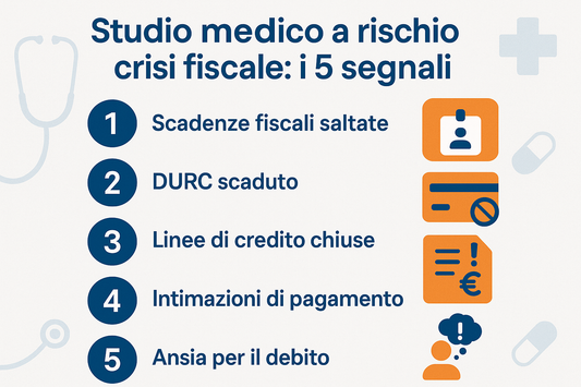 I 5 segnali di crisi fiscale del tuo studio medico: cosa fare